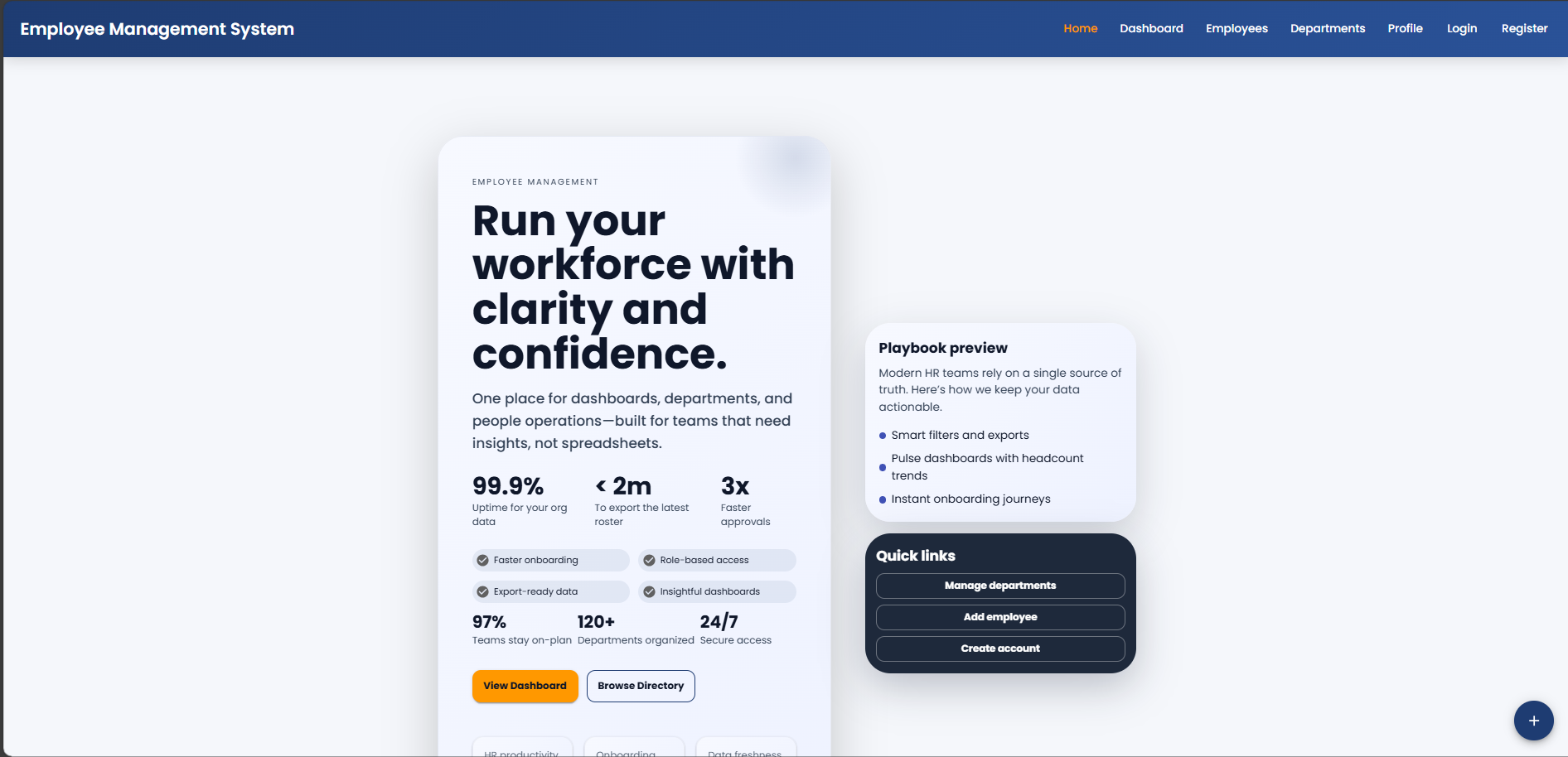EventHorizon App website screenshot